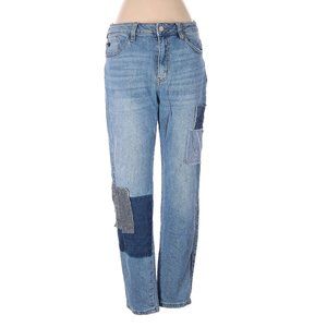KanCan Stretchy Patchwork Jeans Light-Wash Boyfriend Size 7 | 27